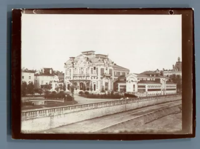 France, Dax, Ancien Casino de Dax  Vintage citrate print. Landes Tirage citrat