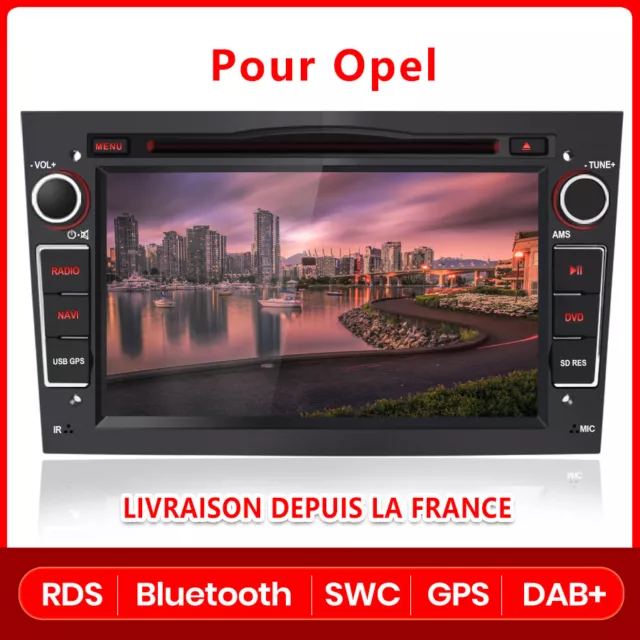 7" Autoradio 2 DIN GPS Navi BT CD/DVD Pour Opel Astra Vectra Corsa Antara Vivaro