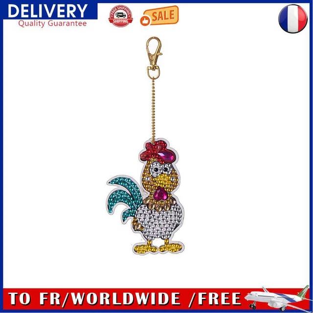 Cartoon Diamond Painting Keychain DIY Luminous Key Ring Pendant (DSK028)
