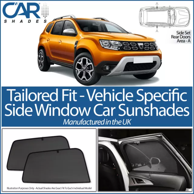 Dacia Duster 5 Door 2018+ CAR SHADES UK TAILORED UV SIDE WINDOW SUN BLINDS