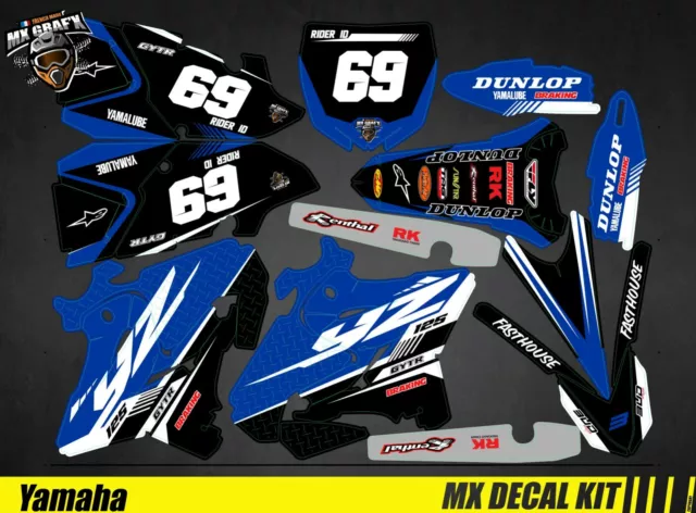 Kit Déco Moto pour / Mx Decal Kit for Yamaha YZF - Blue Crew