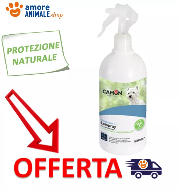 Camon Leispray per Cani Protezione Naturale con Olio Neem e Lavandula 500 ml