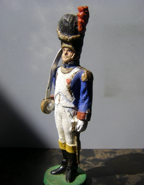 Soldat De Plomb 54mm - Tambour Grenadiers De La Garde Impériale - Artisanat Russe