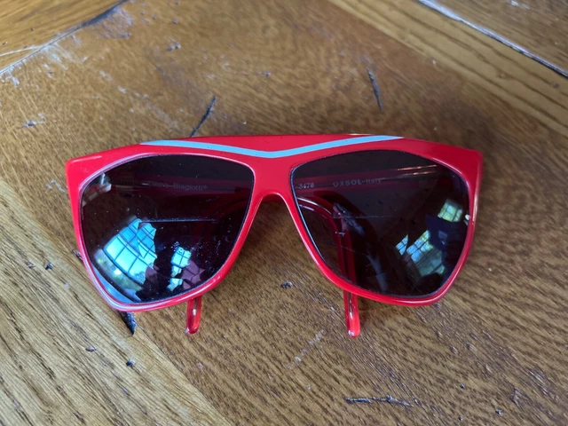 Vintage Laura Biagiotti P-1889 L Oxsol Italy Red Oversized Sunglasses Accessories | Vintage Laura Biagiotti P1889 L Oxsol Italy  main image 4