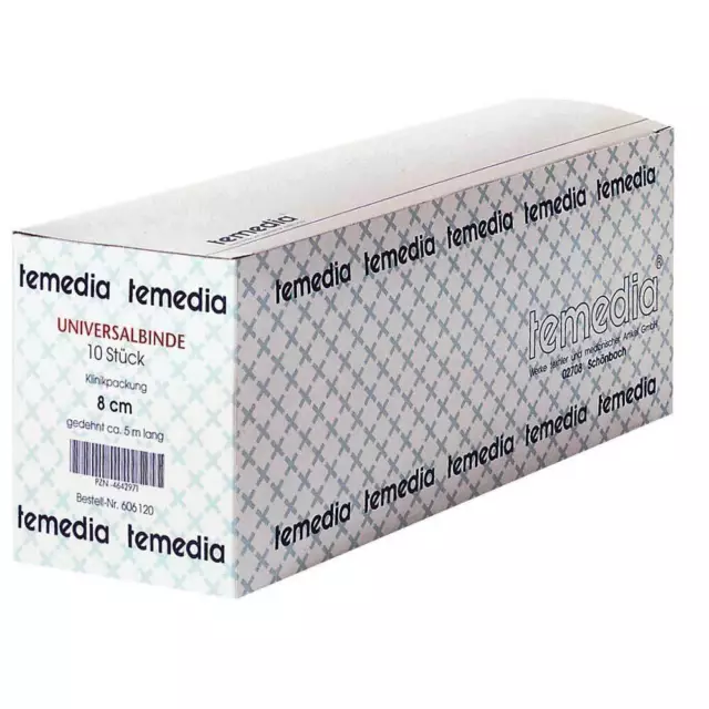 10x TEMEDIA Universalbinde Binde Verband Bandage Verbandmittel elastisch 6cmx5m