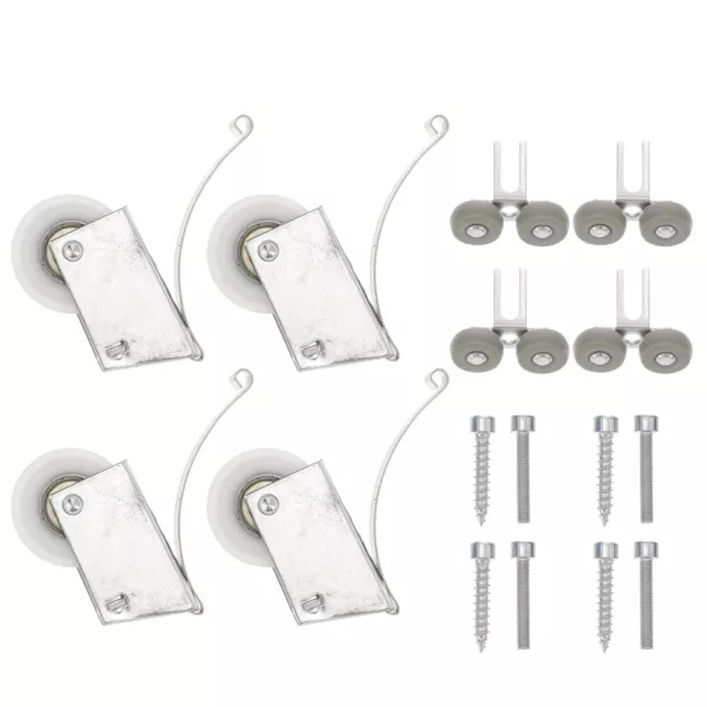 4 Sets Wardrobe Runner Pulley Wardrobe Pulley Furniture Rollers Sliding Doors