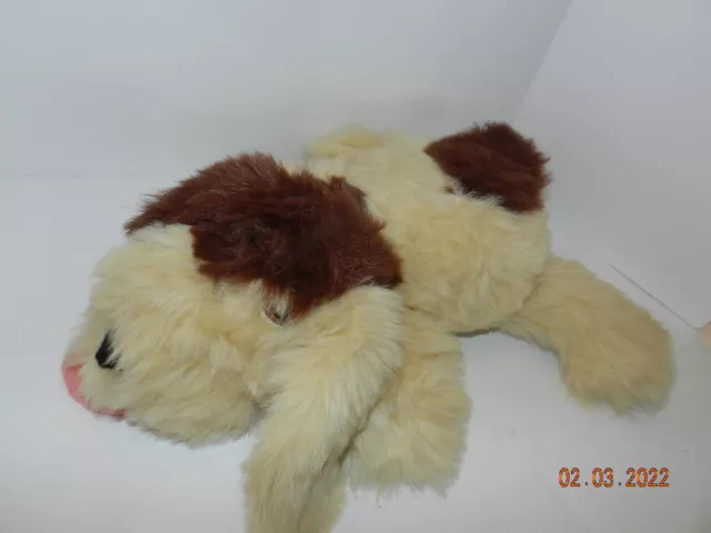 Mattel Smoochie Pooch Plush Tan Brown 1998 15" Fuzzy Plush Puppy Dog w/sounds