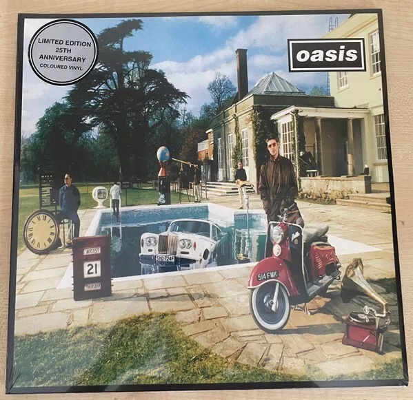 Oasis  Be Here Now 25th Anniversary Edition Silver 12" Vinyl x 2 2022 RKIDLP85C