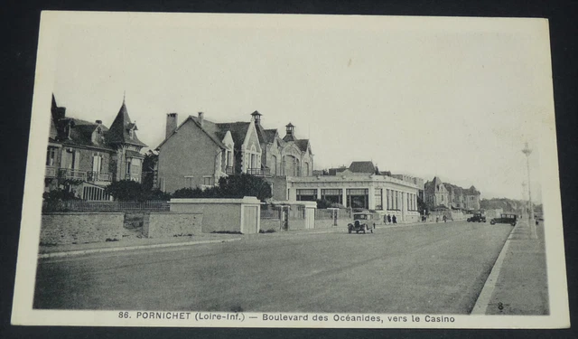 Cpa Carte Postale 1925-1935 Pornichet Boulevard Oceanides Vers Casino 44