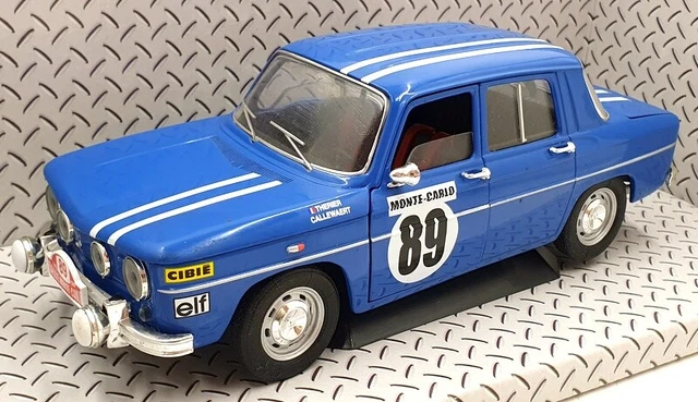 Solido 1/18 scale Diecast 9014 - Renault 8 Gordini 1967 RMC #89 - Blue