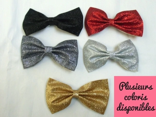 Pince à Cheveux Oeil Psychobilly – Noire, Vinyle PVC Brillant, Noeud
