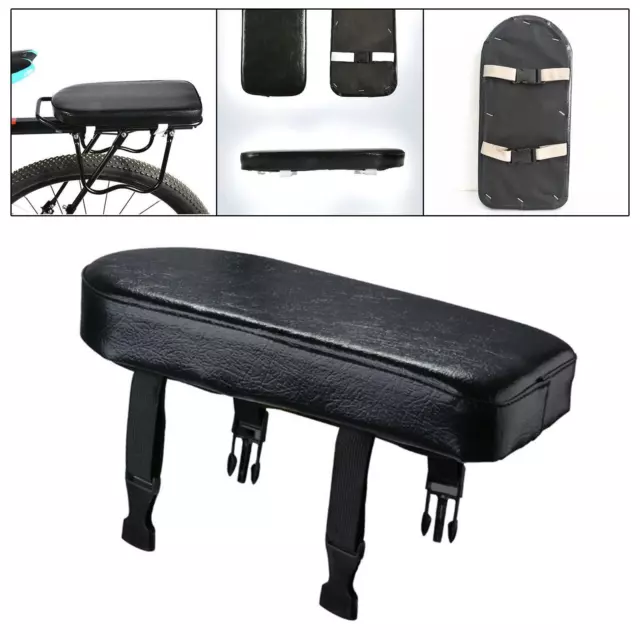 Fahrrad-Rücksitzkissen, PU-Leder, extra Komfort-Abdeckung, breit, groß, weich,