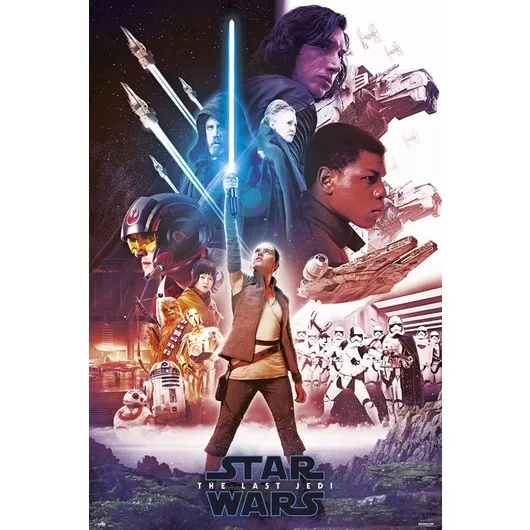 Maxi Poster Star Wars Last Jedi 60 x 91,5 cm Imprimé papier de haute qualité
