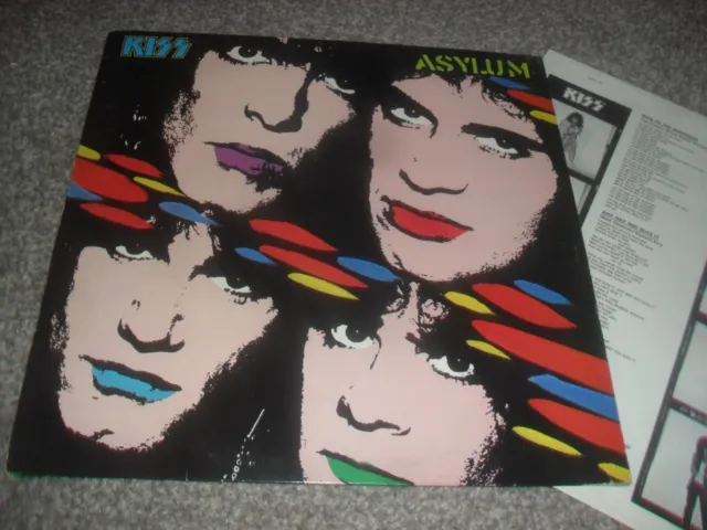 Kiss -Asylum- Awesome Mega Rare First Press Lp Vinyl 1985 Vertigo Ac/Dc Sabbath