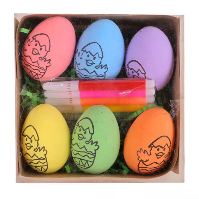 DIY Hand-painted Easter Eggs 2024 Cartoon eggs Handmade kit gift for kids