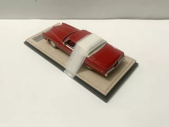 1/43 1973 Cadillac Eldorado  Custom Cabriolet Dynasty red GLM/ Stamp Models 3