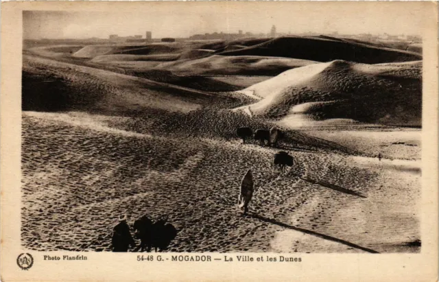 CPA AK MOGADOR La Ville et les Dunes MAROC (797022)