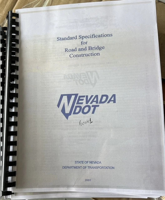 STANDARD SPECIFICATIONS FOR Road And Bridge Construction 5.00 PicClick