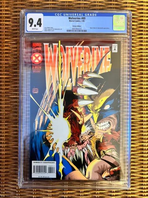 Wolverine #89 CGC 9.4 (1995) - Deluxe Edition - Ghost Rider & Sabretooth app