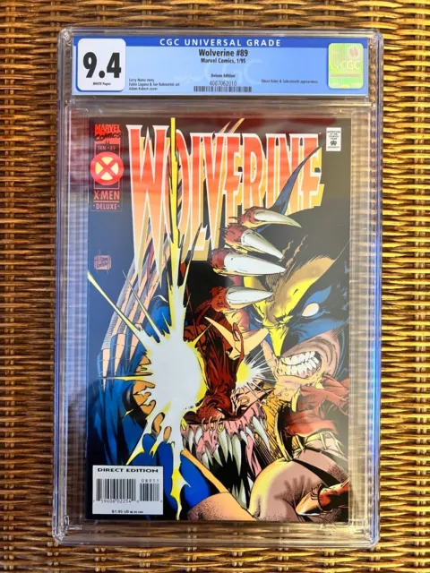 Wolverine #89 CGC 9.4 (1995) - Deluxe Edition - Ghost Rider & Sabretooth app