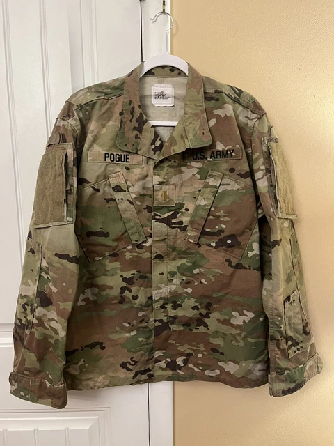US Army USGI OCP Multicam LT Insignia Uniform Fatigue Jacket Medium Regular #LT1