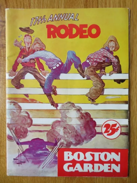 Boston Garden GENE AUTRY Garden RODEO November 6, 1948 Championship Program