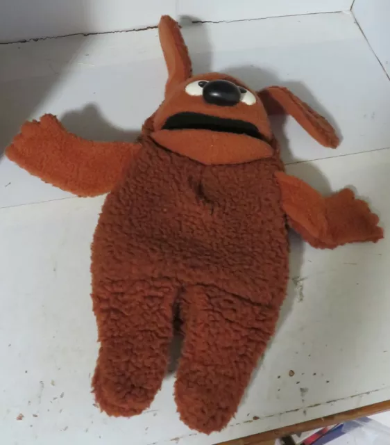ROWLF Jim Henson Muppet Vintage 1977 Puppet 852 Fisher Price Toys HTF Plush Doll