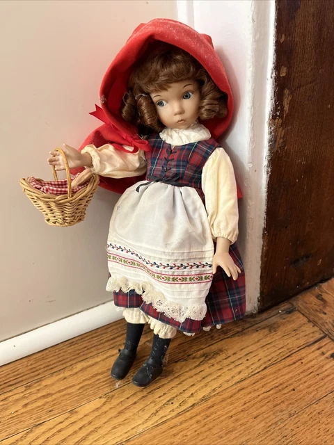 Vintage 14” Dianna Effner Little Red Riding Hood Doll Fairy Tale Sc4r