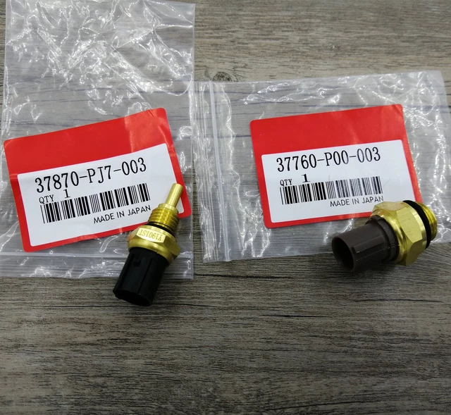 NEW SET OF 2 Cooling Fan Switch Coolant Temp Sensor For Honda Accord CR