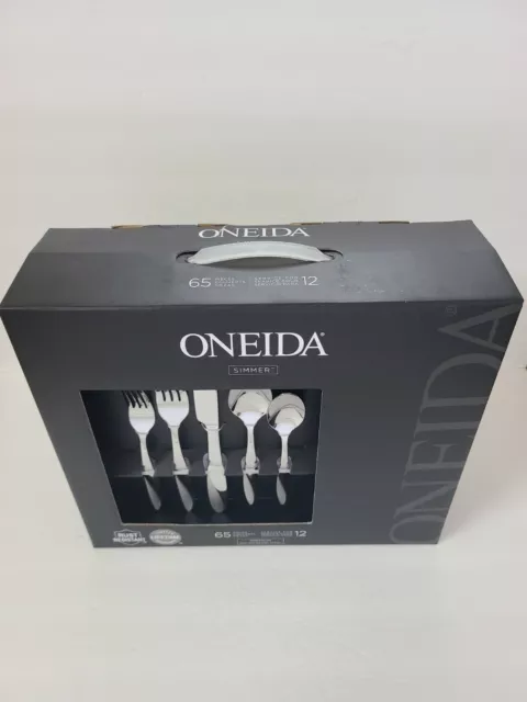 Oneida 65 Piece Stainless Steel Flatware Set