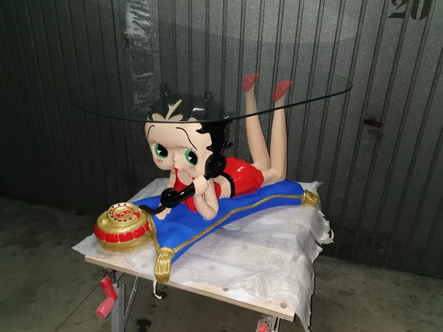 Tavolino Betty Boop finemente restaurato COME NUOVO