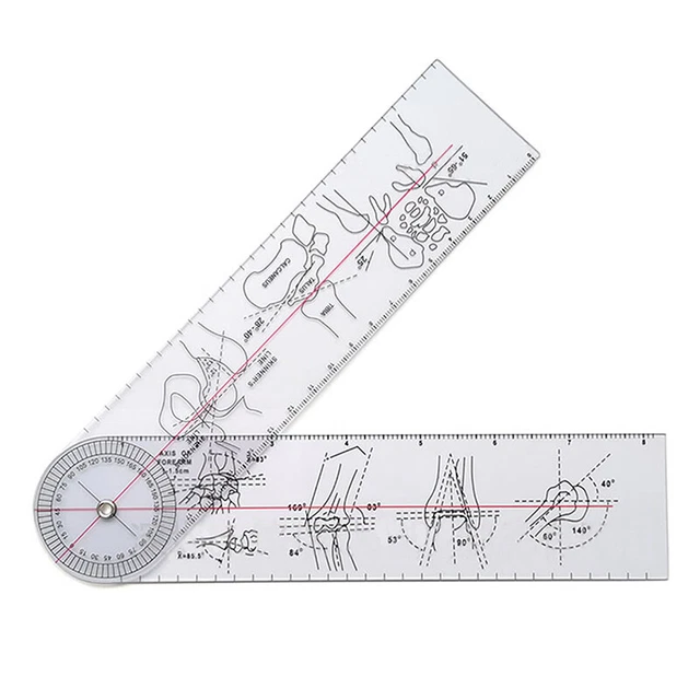 Multi-Ruler Goniometer Angle Medical Ruler Joint Orthopedics Tool Instrumen-ml