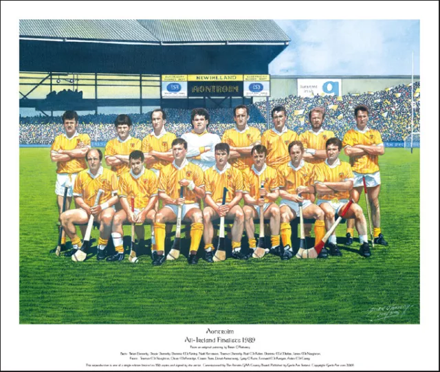 Antrim All-Ireland Finalists 1989: Limited Edition Print by Brian O'Flaherty