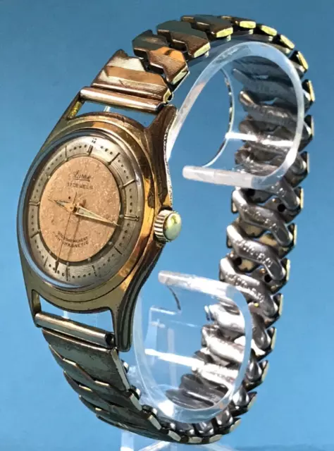 Vintage antike Herren Uhr Surex mechanisch Handaufzug Elasto-Fixo Armband 1950