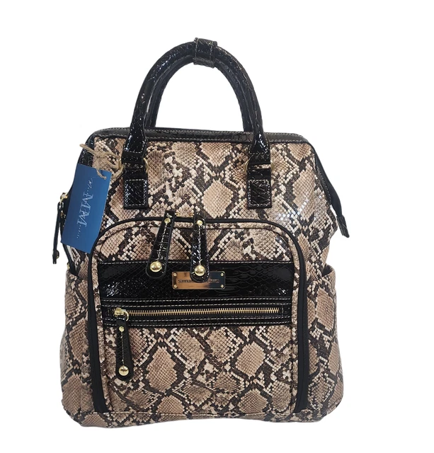 Samantha Brown Python Embossed Backpack