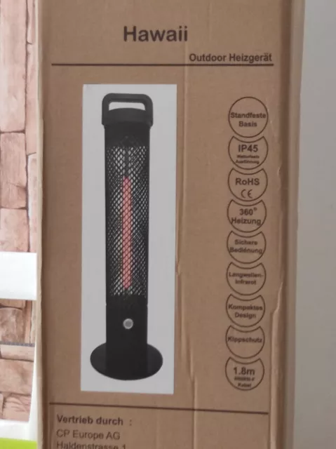 NEU in OVP ~ "Warmwatcher HAWAII" ~ Heizstrahler ~ Infrarot