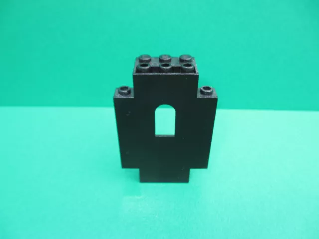 Lego 1x Mauer Burgwand  Castle Ritter Ritterburg Panel 4444 schwarz (090922F)