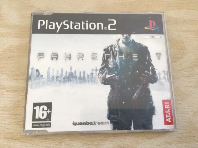 Jeu Fahrenheit Pour PlayStation 2 - Version PAL Française, Testé, Sans Notice, Bon état
