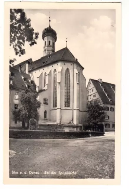 AK Ulm, Bei der Spitalkirche, Fotokarte, ca. 1935