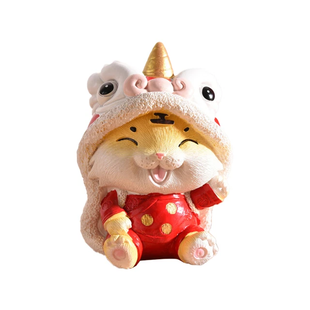 Micro Statue Delicate Fine Workmanship Realistic 2022 Tiger Micro Figurine Resin