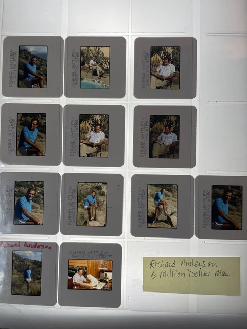 Dw4-830 Dsix Million Dollar Man Lot (12) 35Mm Orig Slide Via Dianna Whitley