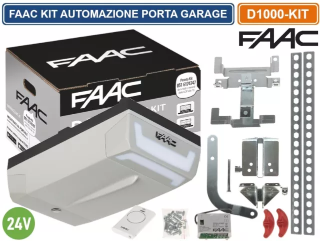 Faac D1000 Kit Per Automazione Porte Garage Basculanti E Sezionali - 1000N 24V