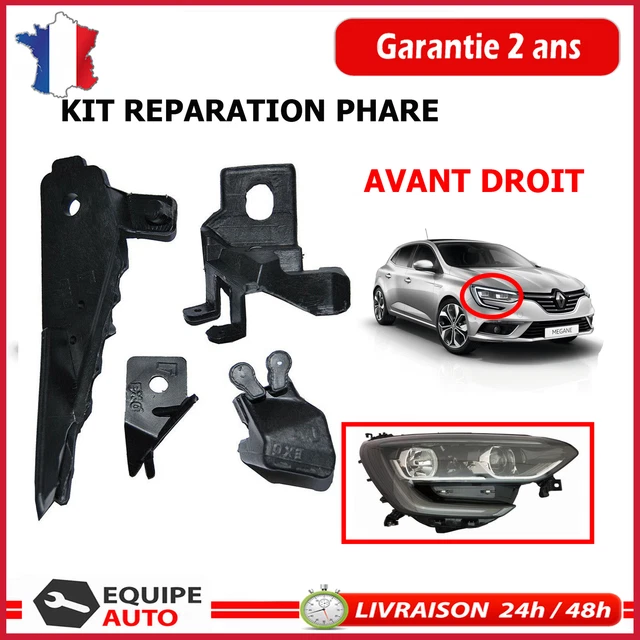 Kit Réparation Phare Avant Droit Peugeot 308 I (2005-2014) – Pièces Fixation, Clips – Référence 6212E4 - 7
