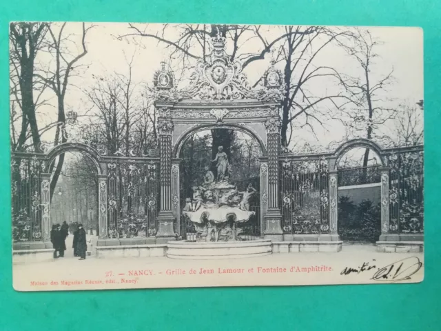 XH099 CPA circa 1900 Nancy - Grille de Jean Lamour Fontaine Amphitrite Animée