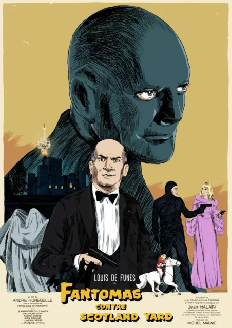 FANTOMAS - Affiche de Cinéma - Poster du Film - Louis de Funès