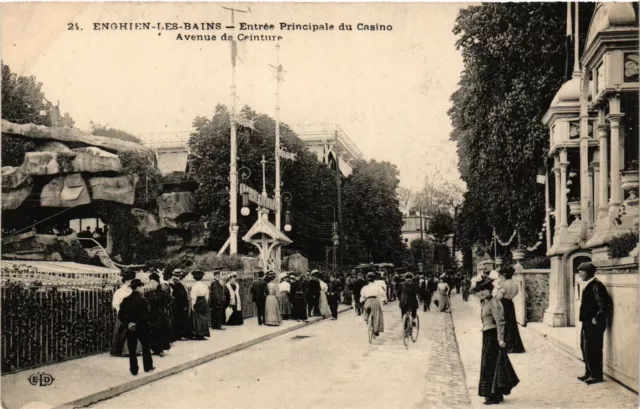 CPA ENGHIEN-les-BAINS - Main Casino Entrance (380653)