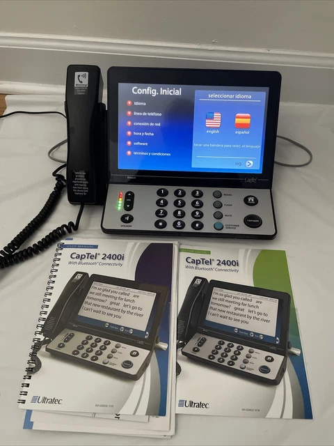 Captel Model 2400i Captioned Telephone Bluetooth/WIFI Touchscreen Tested Works