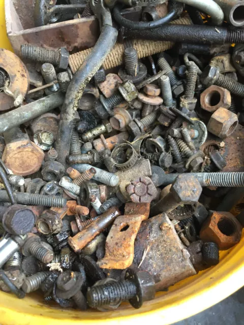 10 pounds random automotive auto car truck hardware bolts nuts washers screws