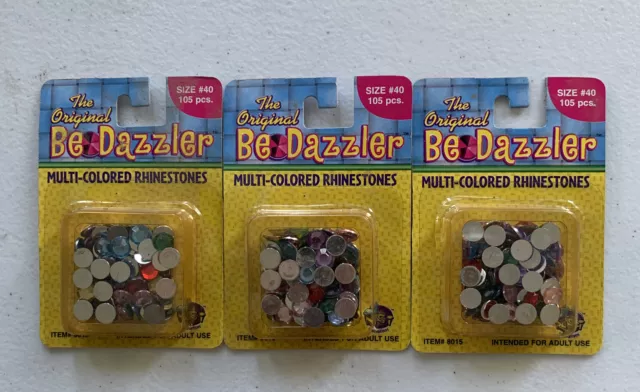 BeDazzler The Original Bedazzler Multi-Colored Rhinestones-300 Pieces (2 x  150 pk)