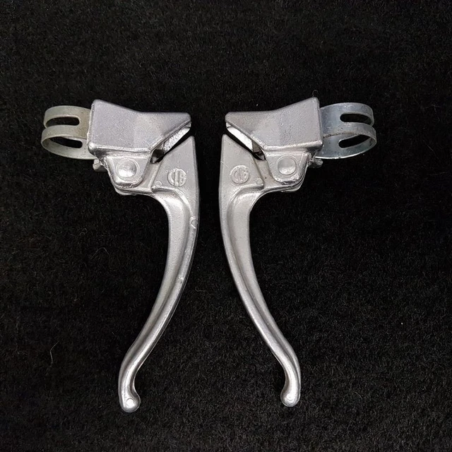 Leviers De Frein CLB Vintage Pour Vélo De Route - Paire Complète Noire - Années 1980